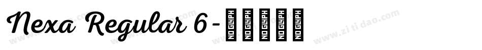 Nexa Regular 6字体转换
